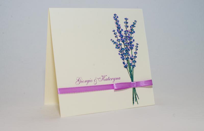 Свадебные приглашения с лавандой в Днепре